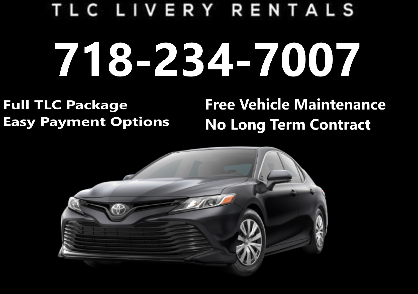 TLC Car Market - 2020-2024-CAMRY ***LIMITED TIME OFFER ***$50 0FF